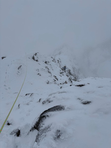 Siste opptak fra ryggen til Galdhøpiggen SV.