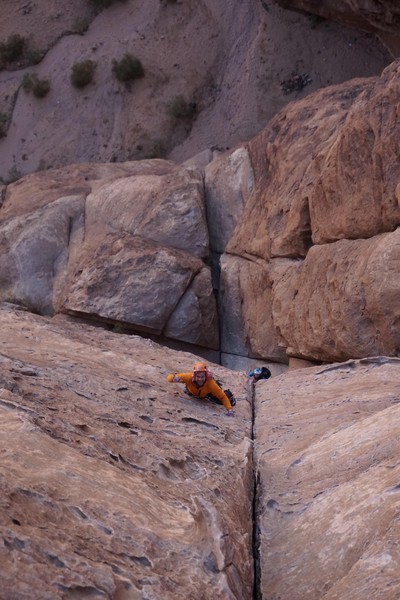 Merlins Wand - jeg på led med Vilde rett bak. Foto: Gunnhild Bjørngaard