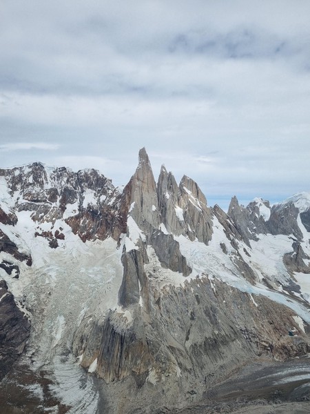 FĂžrste utsikt til Cerro Torre-dalen. Mektig!